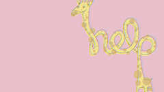 Giraffe help abstract funny