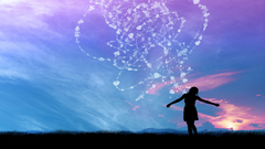 Girl 2560x1600 girlpurplesky