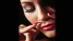 Girl beautiful face long