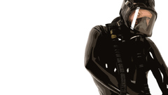 Girl beautiful gas mask