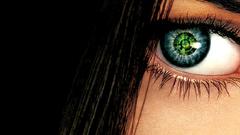 Girl eyes fantasy pattern