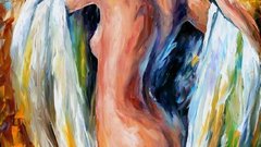 Girl high Afremov modest leonid Resolution leonidafremov