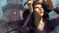 Girl purple samurai Manga