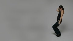 Girl smile camera brunette