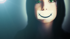 Girl Women happy fake