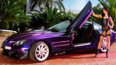 Girls cars McLaren SLR Mercedes-Benz ) With