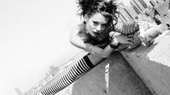 Girls metal monster ballerina