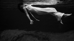 Girls water dress floating