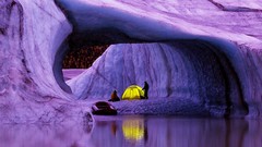 Glacier Alaska camping mountaineers