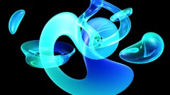 Glass abstract liquid