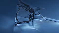 Glass abstract roses concept art glass art