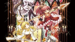 Glass Anime anime girls mahou shoujo madoka magica akemi homura 