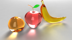 Glass apples glass art