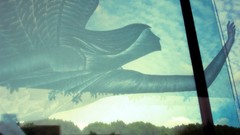 Glass architecture reflections angels surreal