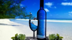 Glass bottles depth of