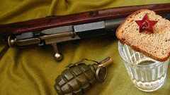 Glass bread USSR toast Grenades Weapon X Mossin