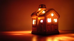 Glass Candles decoration houses ornaments