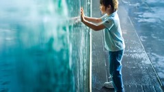 Glass children reflections portraits