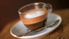 Glass coffee food transparent cups spoons