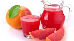 Glass juice grapefruits drinking