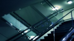 Glass lights modern architecture reflections indoors stairways