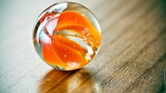 Glass macro spheres depth