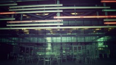 Glass modern architecture reflections buildings