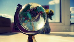 Glass spring window globe