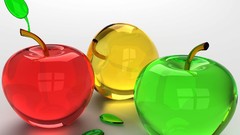 Glass transparent 3d glass art