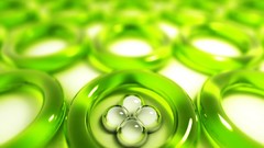 Glass transparent 3d glass art