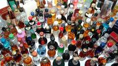 Glass vodka alcohol whiskey