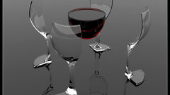 Glass wine 3D modeling