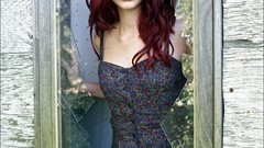 Glass woman susan coffey redheads window panes