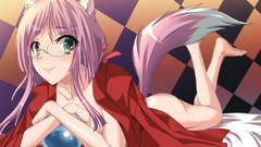 Glasses animal ears fox girls