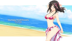 Glasses anime girls green eyes black hair mirai millenium 