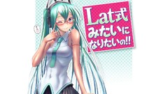 Glasses anime girls hatsune miku vocaloid meganekko Simple 