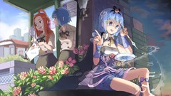 Glasses anime girls school uniforms meganekko