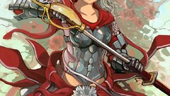 Glasses armor knight anime girls artwork