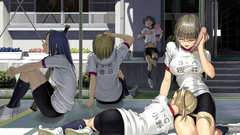 Glasses bike shorts gym