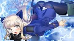 Glasses blondes pantyhose yellow eyes nekomimi animal ears 