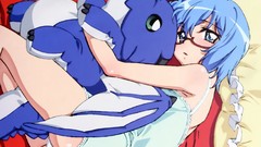 Glasses blue hair blue eyes short hair zero no tsukaima 
