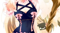 Glasses blush long hair aquarion evol meganekko Simple 