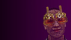 Glasses font Fuck men with glasses typographic portrait