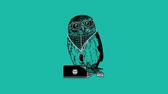 Glasses Laptops Owls minimalistic