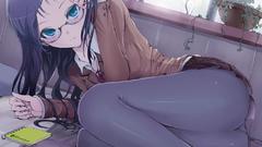 Glasses meganekko aqua eyes