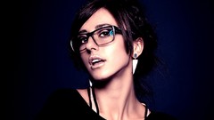 Glasses models black hair