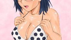 Glasses oiled cleavage bikini hentai
