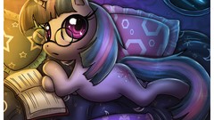 Glasses reading nerd my little pony twilight sparkle