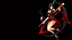 Glasses red eyes blazblue