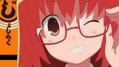 Glasses redheads meganekko Joshiraku Buratei Marii